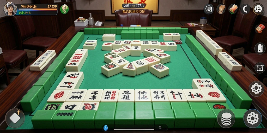 Screenshot gameplay menunjukkan aksi seru dalam game Mahjong.