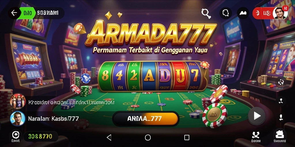 Screenshot menampilkan gameplay seru dari ARMADA777 dengan fitur menarik.