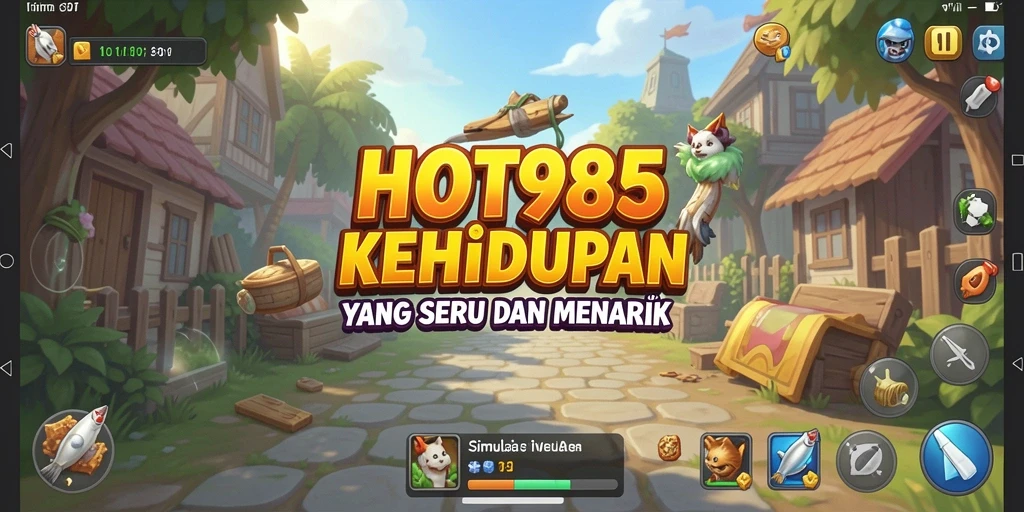 Tampilan gameplay HOT985 yang menarik dalam simulasi kehidupan.