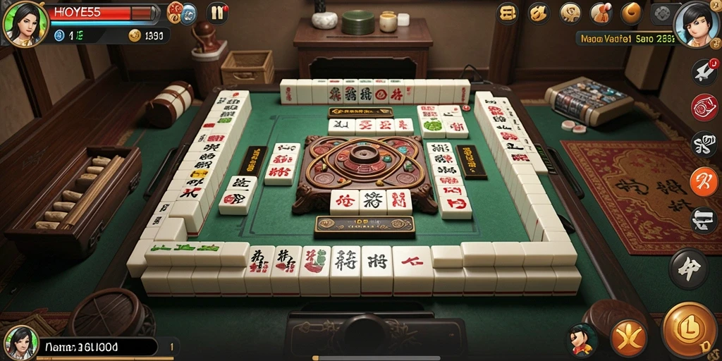 Tampilan menarik dari gameplay Mahjong HOYE55 yang mengasyikkan.