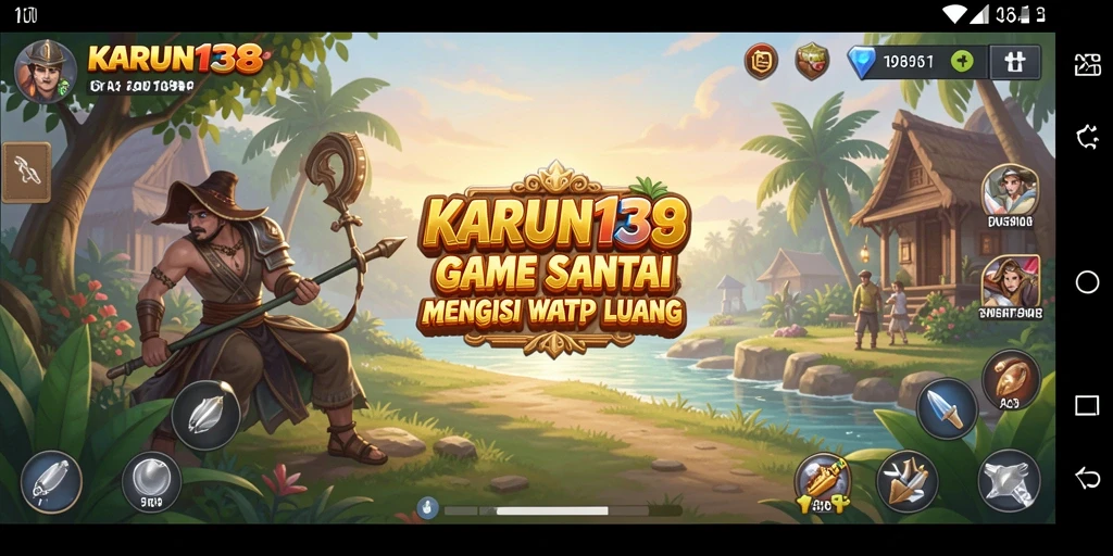 Tampilan gameplay <strong>KARUN138</strong> yang ceria dan menghibur.