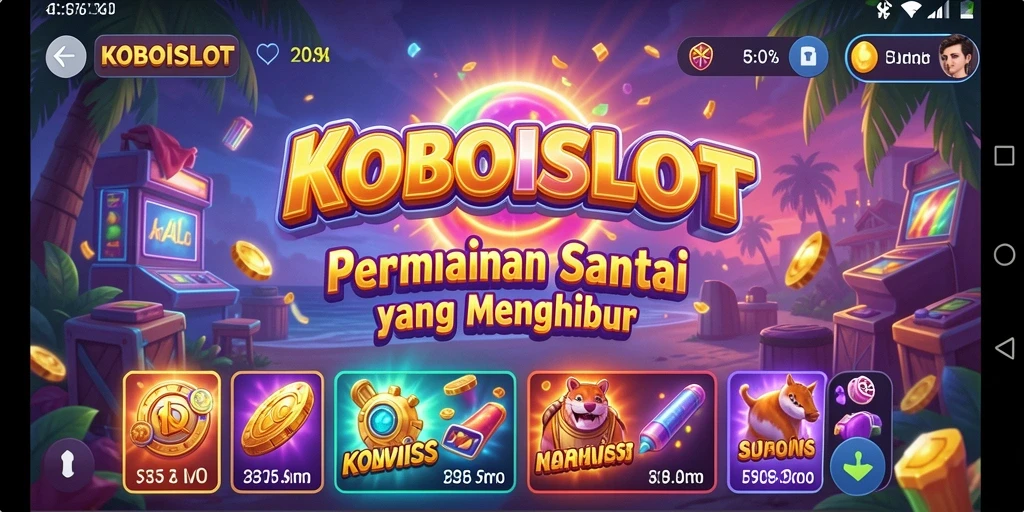 Tampilan menarik gameplay KOBOISLOT yang menghibur dan menantang.