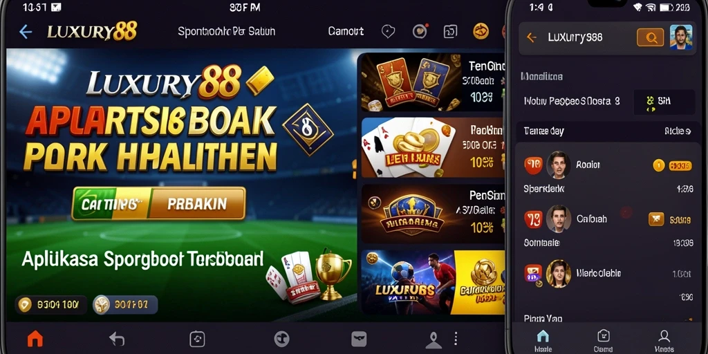 Screenshot gameplay LUXURY88 yang menampilkan taruhan langsung.