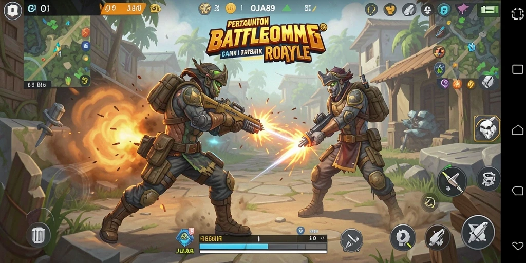 Tampilan menarik dari gameplay Battle Royale OJA89 yang seru.