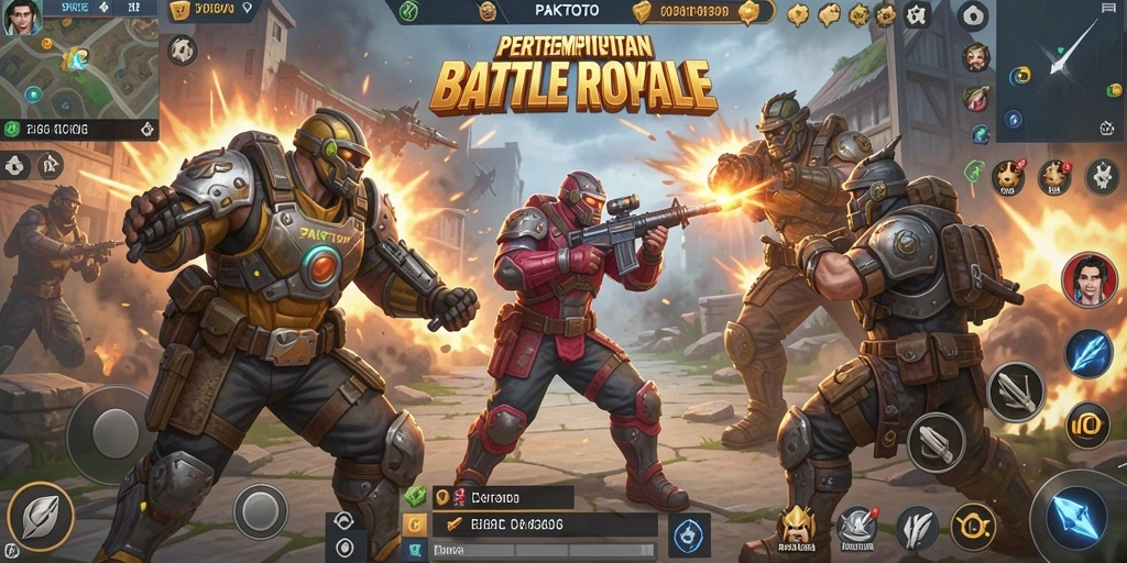 Gameplay seru dalam PAKTOTO dengan pertempuran intens.