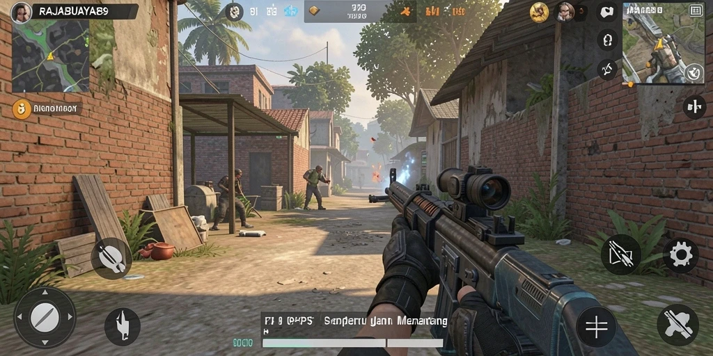 Screenshot gameplay RAJABUAYA89 yang menampilkan aksi penuh adrenalin.