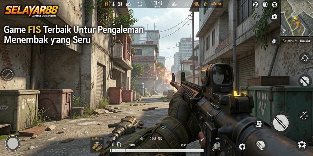 Gambaran gameplay seru SELAYAR88 dalam pertempuran FPS.