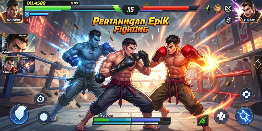 Gambaran Gameplay Pertarungan Seru di TALAS89